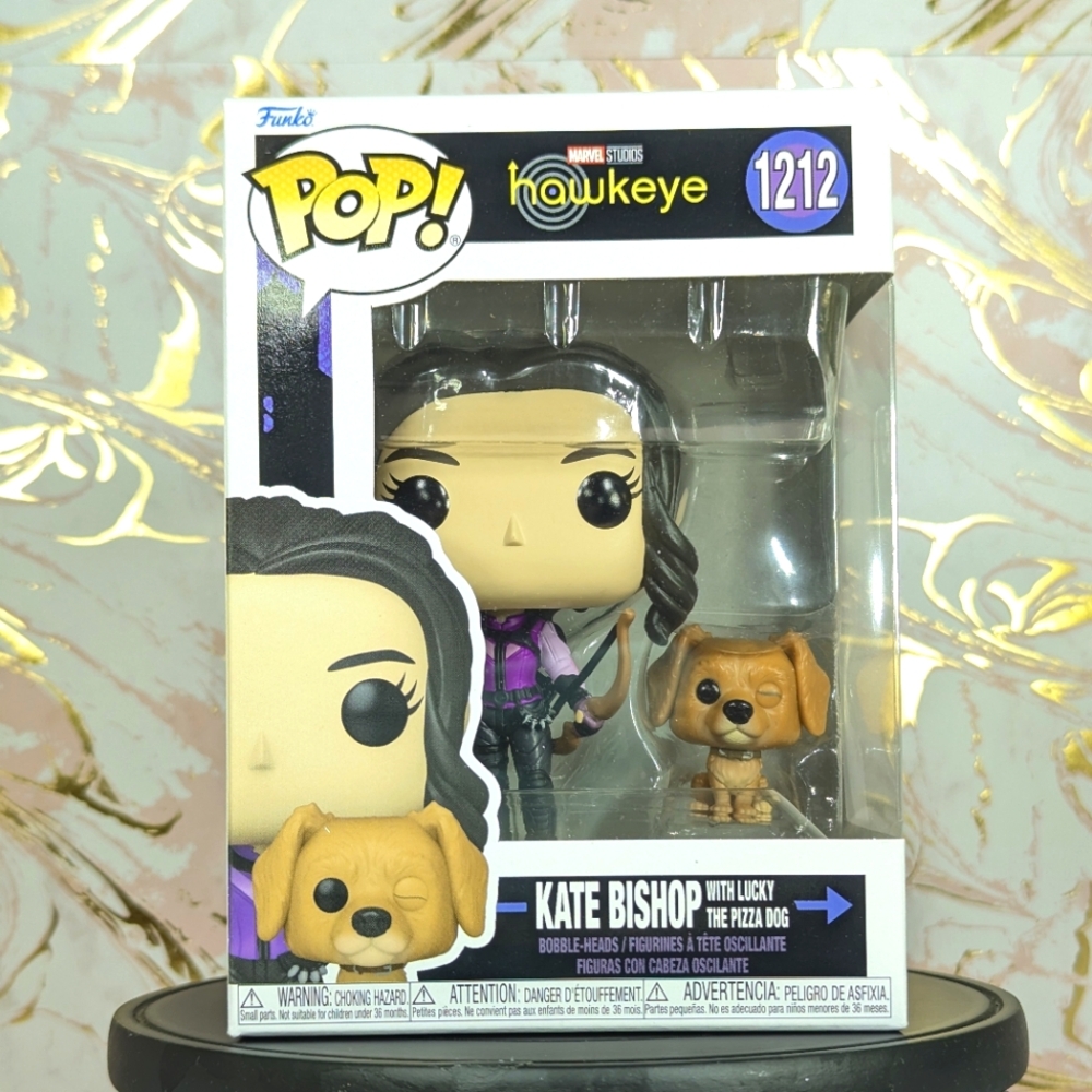 Funko Pop! Hawkeye Kate Bishop with Lucky The Pizza Dog 1212 MIB